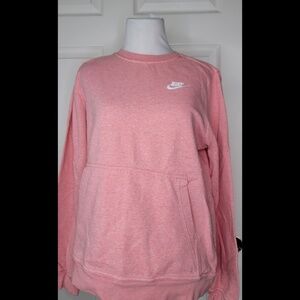 Nike pink pullover sweatshirt
